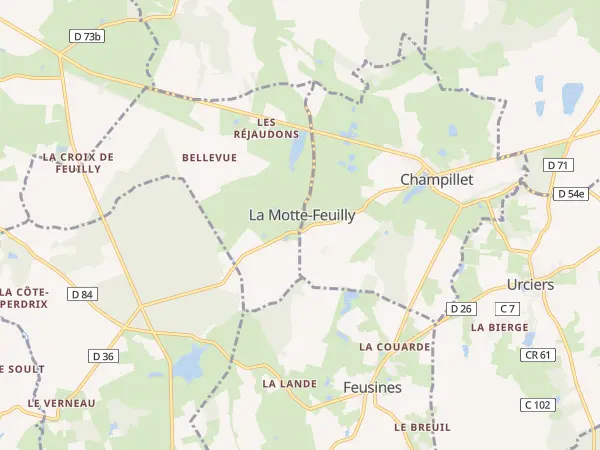 Plan de La Motte-Feuilly