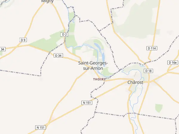 Plan de Saint-Georges-sur-Arnon