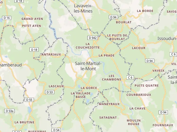 Plan de Saint-Martial-le-Mont