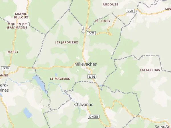 Plan de Millevaches