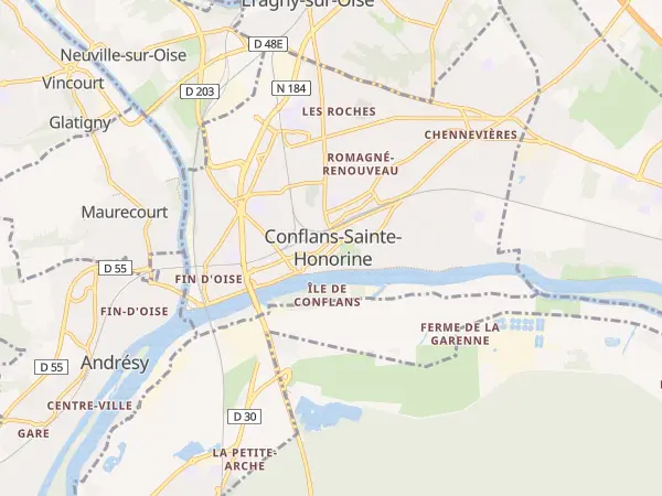 Plan de Conflans-Sainte-Honorine