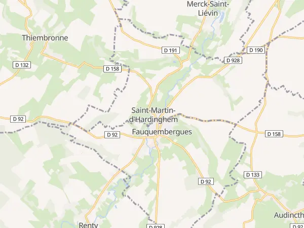 Plan de Saint-Martin-d’Hardinghem