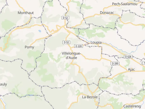 Plan de Villelongue-d’Aude