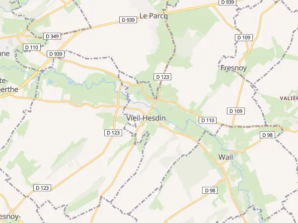 Plan de Vieil-Hesdin