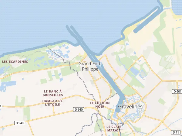 Plan de Grand-Fort-Philippe