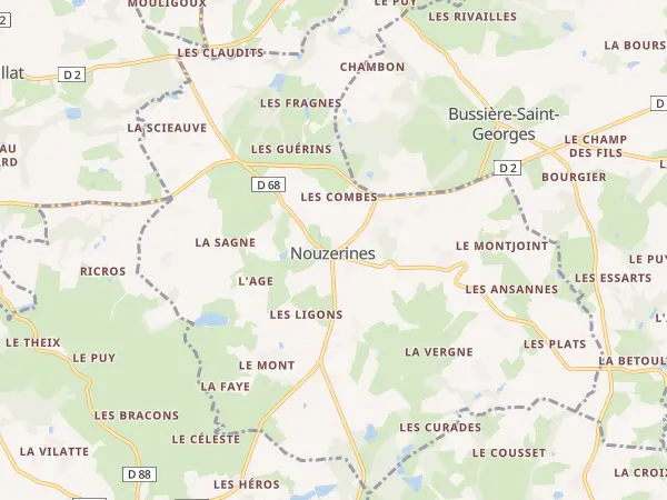 Plan de Nouzerines