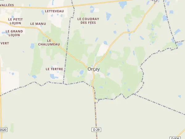 Plan de Orçay