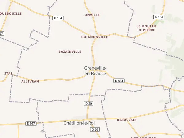 Plan de Greneville-en-Beauce