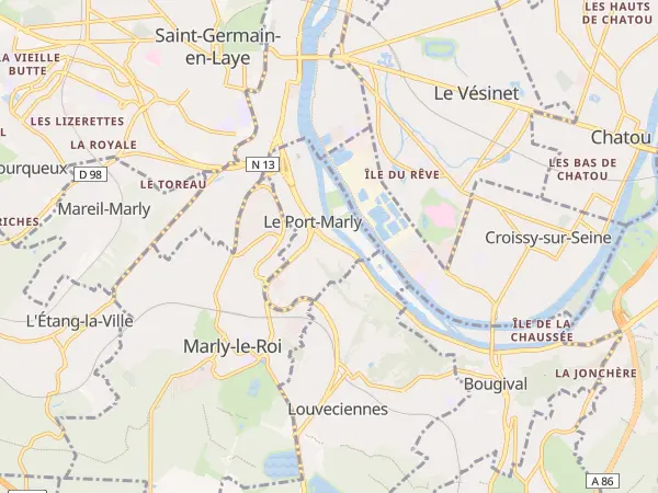 Plan du Port-Marly