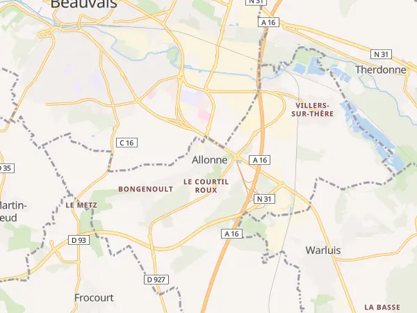Plan de Allonne