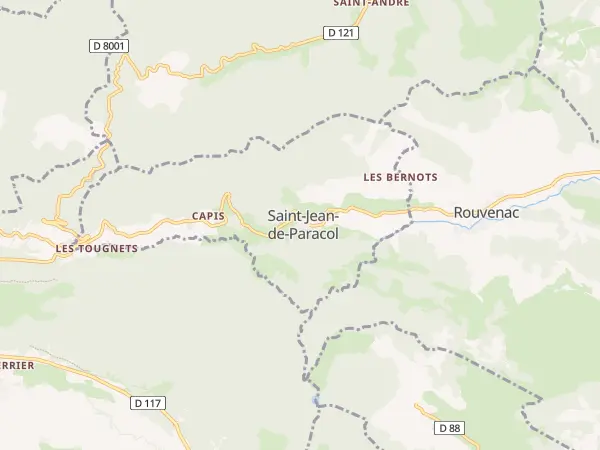 Plan de Saint-Jean-de-Paracol