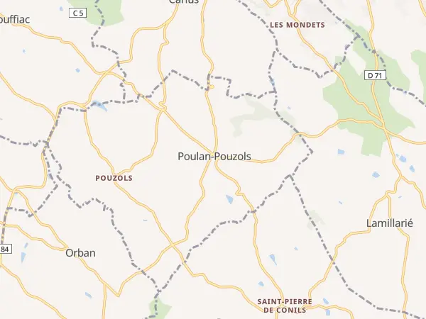 Plan de Poulan-Pouzols
