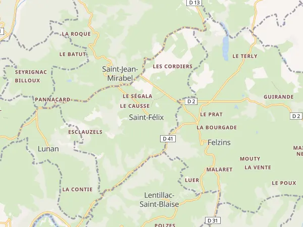 Plan de Saint-Félix