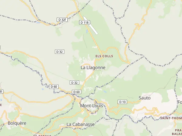 Plan de La Llagonne