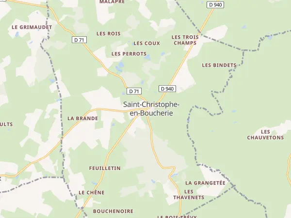 Plan de Saint-Christophe-en-Boucherie