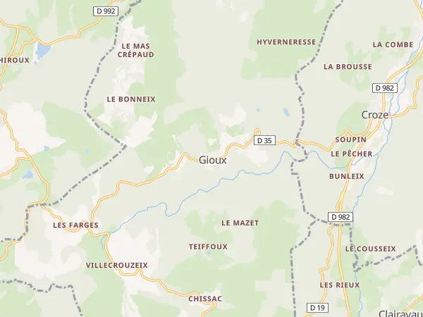 Plan de Gioux