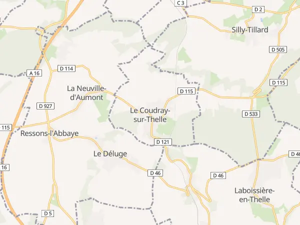 Plan du Coudray-sur-Thelle