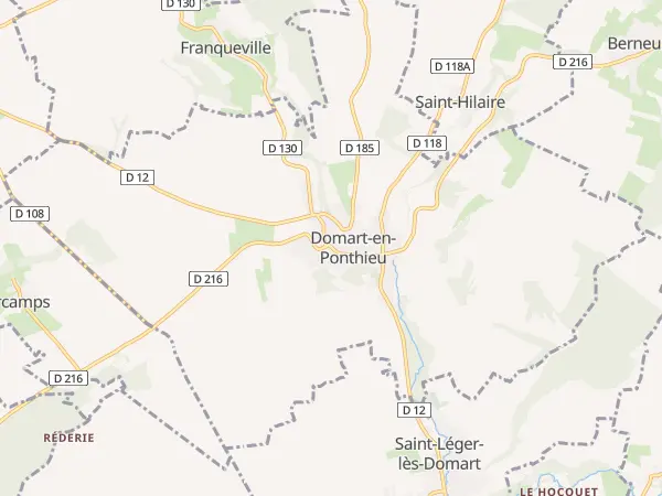 Plan de Domart-en-Ponthieu