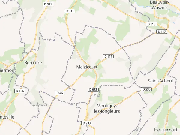 Plan de Maizicourt