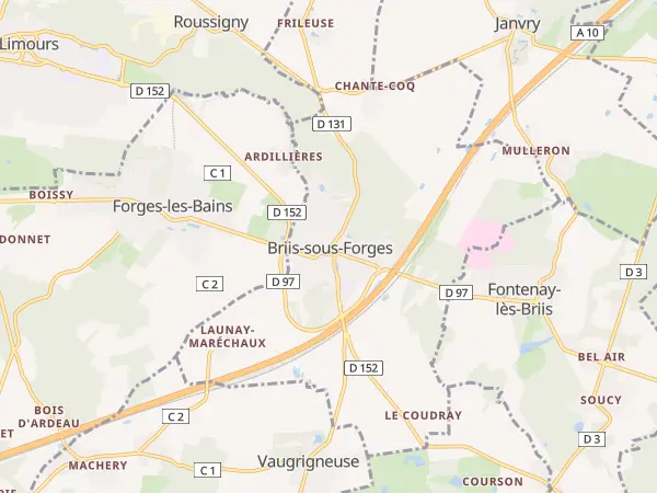Plan de Briis-sous-Forges