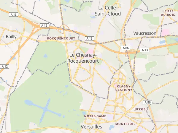 Plan du Chesnay-Rocquencourt
