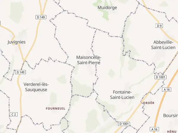 Plan de Maisoncelle-Saint-Pierre