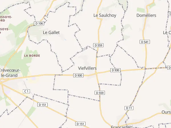 Plan de Viefvillers