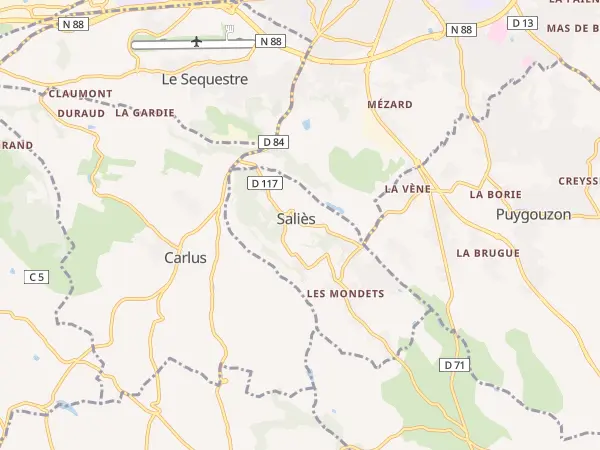 Plan de Saliès