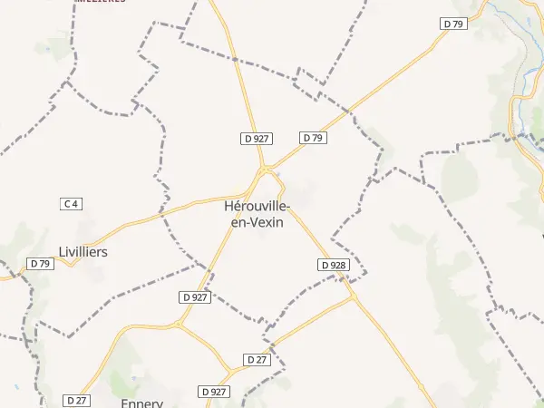 Plan de Hérouville-en-Vexin