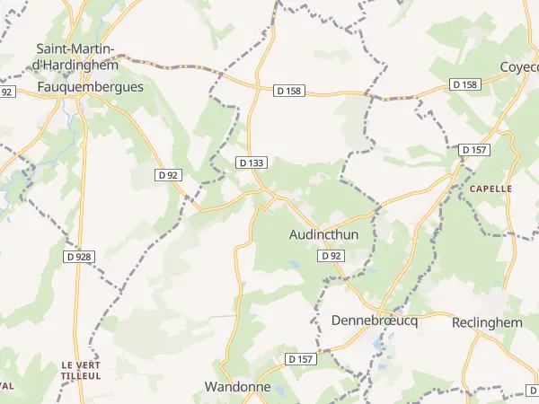 Plan de Audincthun