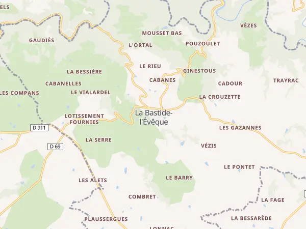 Plan du Bas Ségala