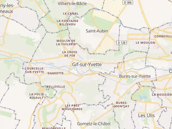 Plan de Gif-sur-Yvette
