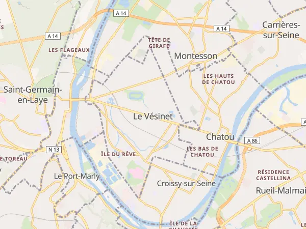 Plan du Vésinet