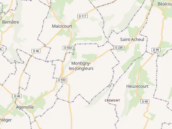 Plan de Montigny-les-Jongleurs