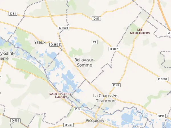 Plan de Belloy-sur-Somme