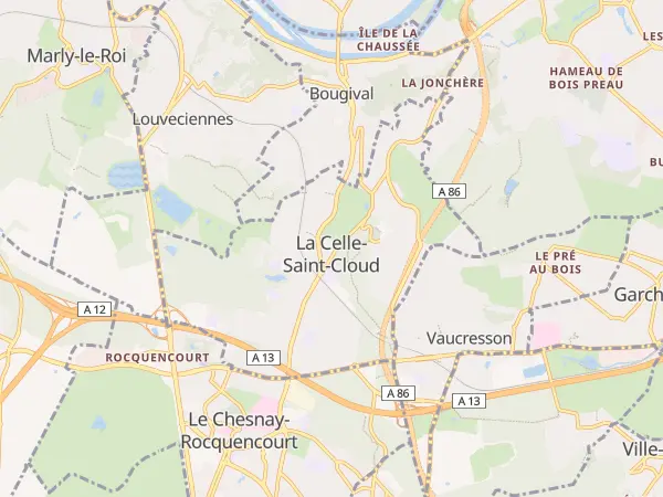 Plan de La Celle-Saint-Cloud