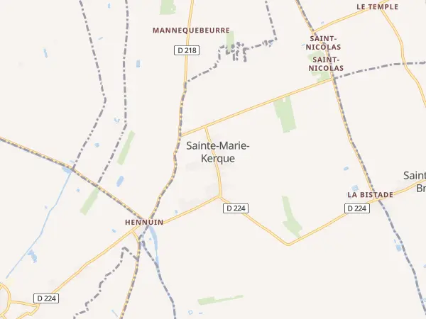 Plan de Sainte-Marie-Kerque