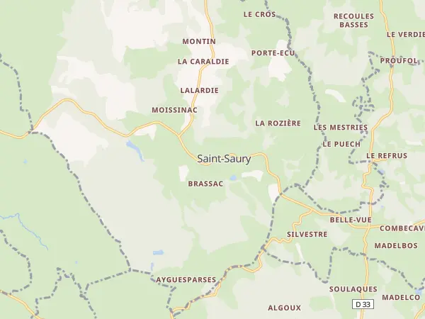 Plan de Saint-Saury