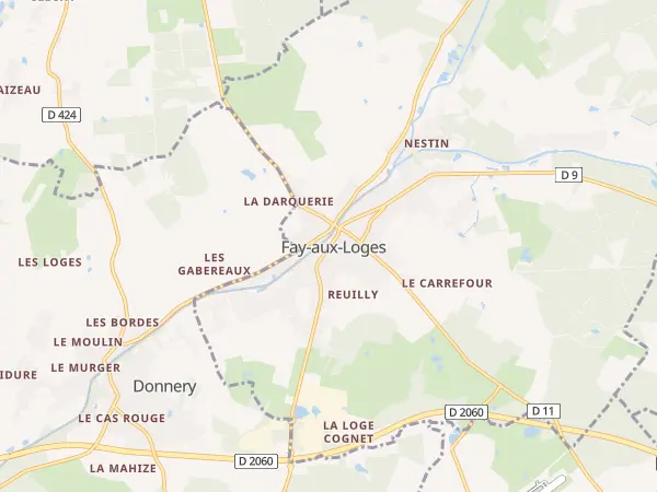 Plan de Fay-aux-Loges