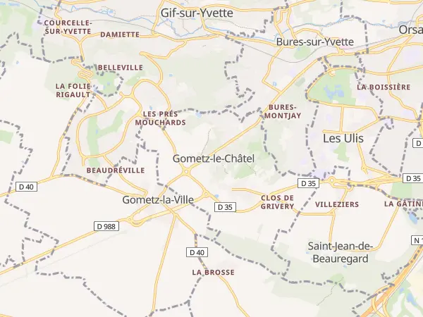 Plan de Gometz-le-Châtel