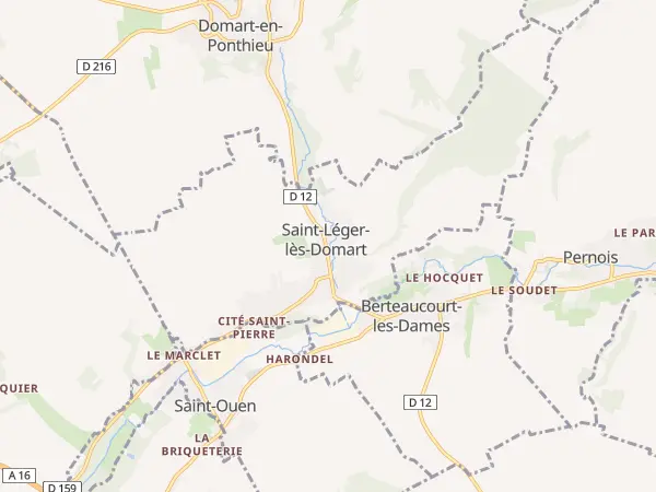 Plan de Saint-Léger-lès-Domart