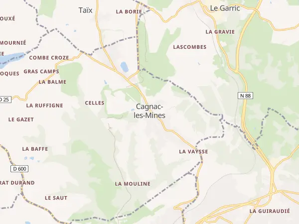 Plan de Cagnac-les-Mines