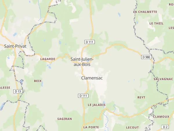 Plan de Saint-Julien-aux-Bois
