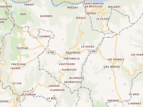 Plan de Asprières