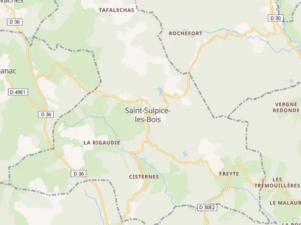 Plan de Saint-Sulpice-les-Bois