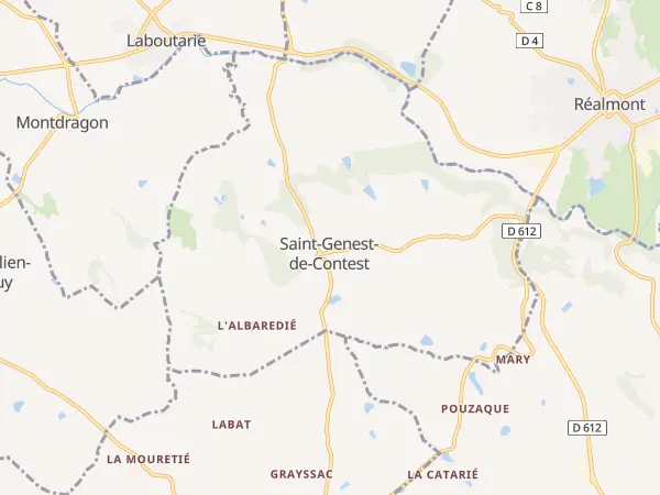 Plan de Saint-Genest-de-Contest