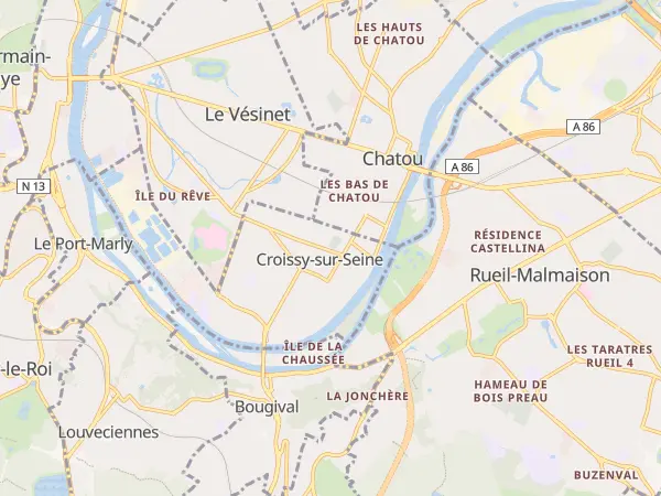 Plan de Croissy-sur-Seine