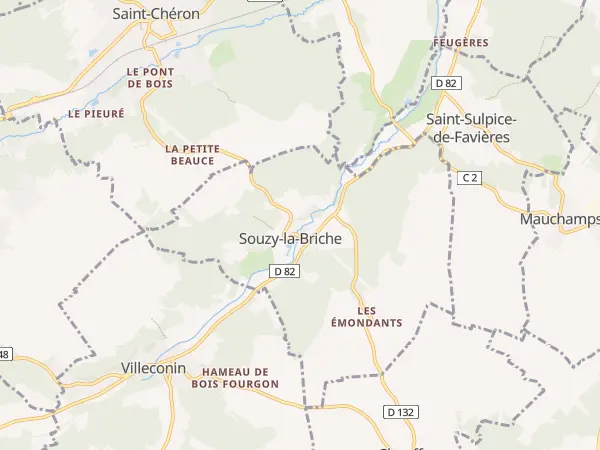 Plan de Souzy-la-Briche