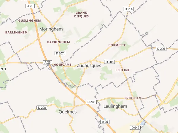 Plan de Zudausques