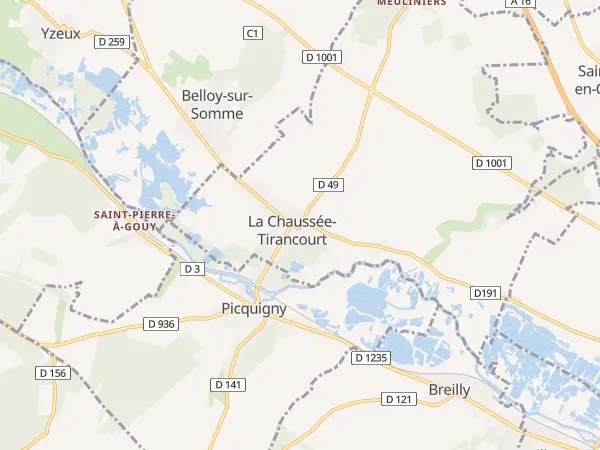 Plan de La Chaussée-Tirancourt